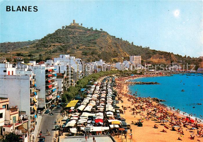 Blanes ES Dia de mercado Playa