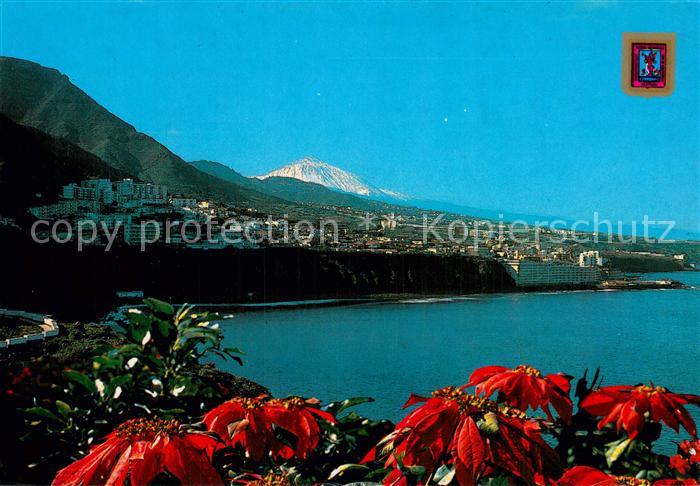 Bajamar Tenerife ES Vista general Kuestenpanorama Vulkan