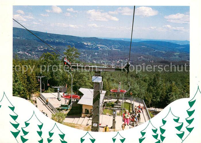 Szklarska Poreba PL Sessellift Landschaftspanorama