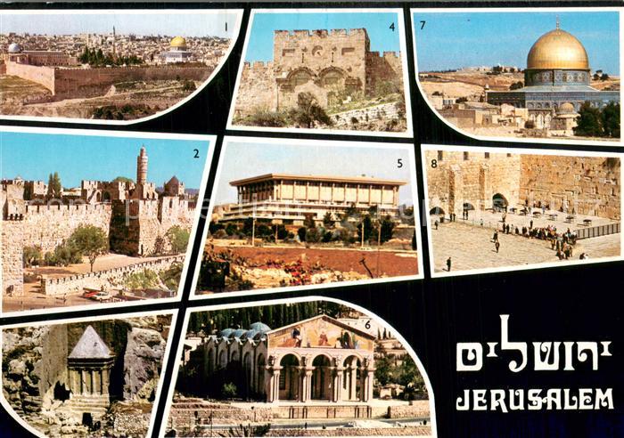 Jerusalem Yerushalayim Stadtansichten Old City Kidron Valley Golden Gate Knesset