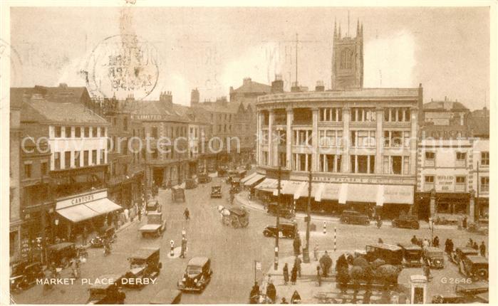 Derby  UK Derbyshire Market Place