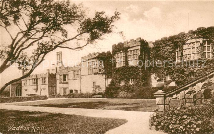 Haddon Hall Bakewell Derbyshire Dales UK Aussenansicht