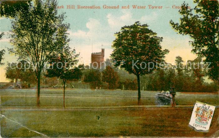 Croydon London UK PArk Hill Recreation Ground and Water Tower