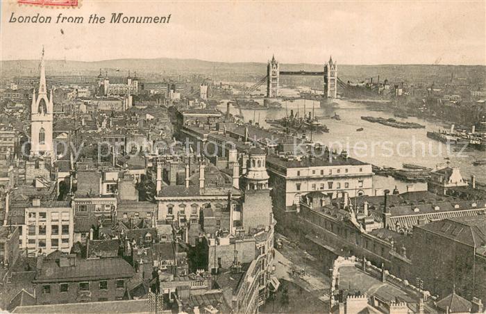 London  UK London from the Monument