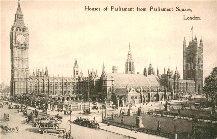 London  UK House of Parliament from Parliament Square