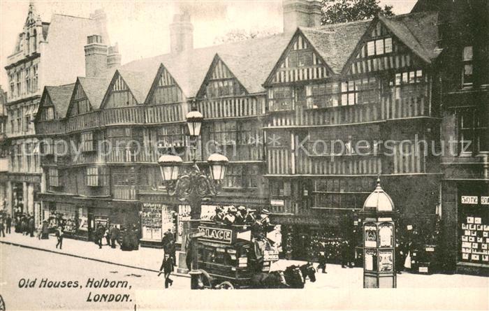 London  UK Old Houses - Holborn m. Kutsche