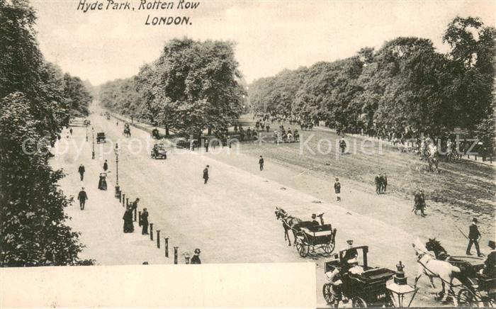 London  UK Hyde Park - Rotton Row - Kutschen Gespanne