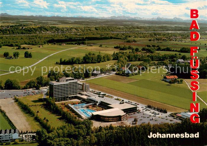 Bad Fuessing Fliegeraufnahme Johannesbad m. Blick z. Inn u. d. Bergwelt d. Salzk