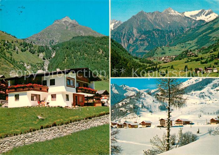 Praegraten Grossvenediger Ferienwohnungen Sonnhang Aussenansicht Sommer-Winter