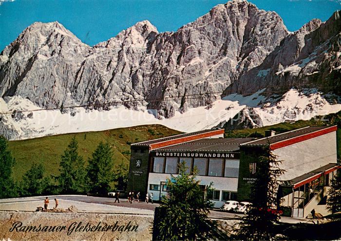 Dachstein Suedwand Ramsauer Gletscherbahn Dachsteinsuedwandbahn Talstation m. To