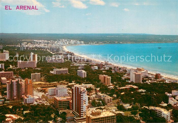 El Arenal Mallorca ES Fliegeraufnahme Panorama