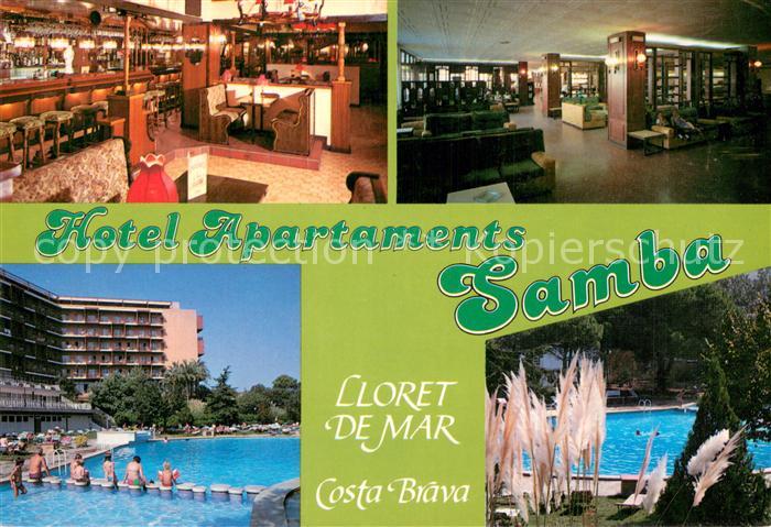 Lloret de Mar Hotel Apartaments Samba Teilansichten m. Pool u. Bar