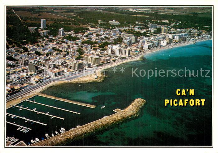 Can Picafort Mallorca ES Fliegeraufnahme Panorama