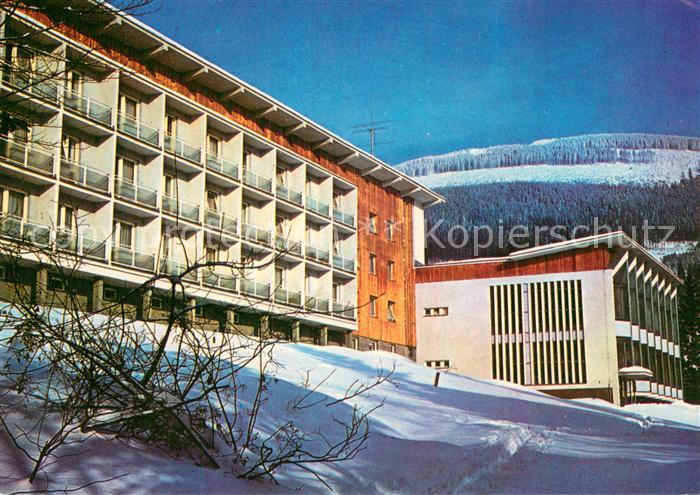 Spindleruv Mlyn Spindelmuehle Riesengebirge CZ Interhotel Montana Schnee Winter