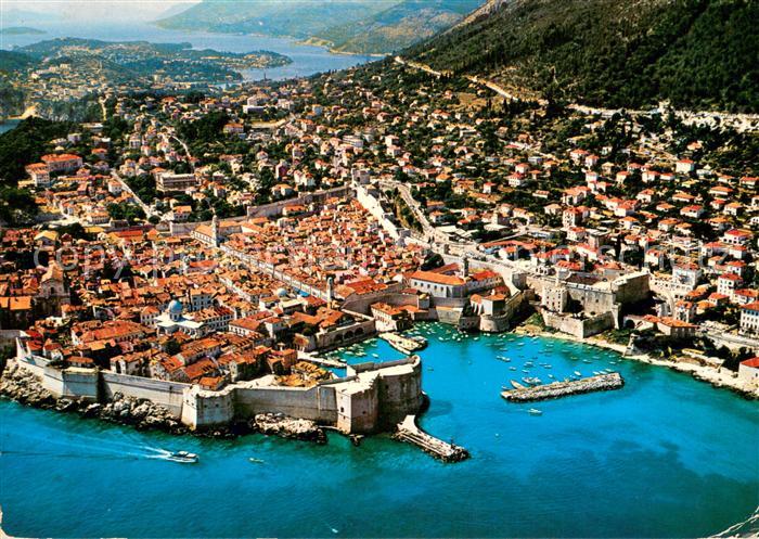 Dubrovnik Ragusa Fliegeraufnahme Gesamtansicht