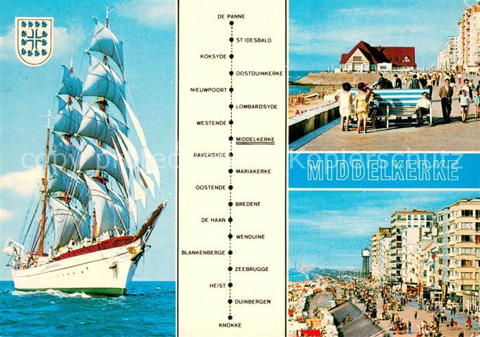 Middelkerke Segelschiff - Promenade