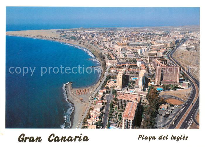 Playa del Ingles Gran Canaria ES Fliegeraufnahme Panorama