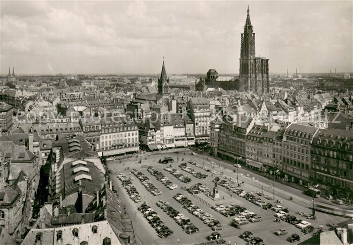 Strasbourg Alsace Place Kleber et vue generale