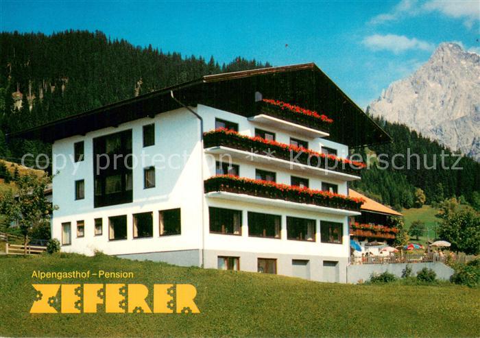Filzmoos Alpengasthof-Pension Zeferer Aussenansicht