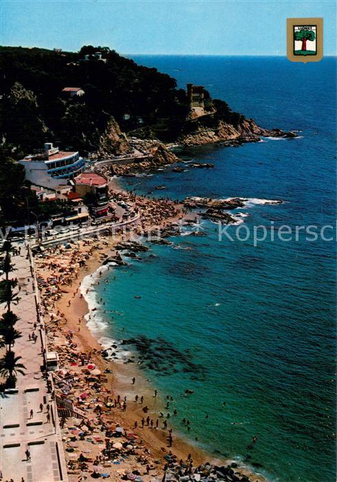 Lloret de Mar Promenade v. d.  Burg m. Strand