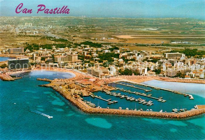 Can Pastilla Palma de Mallorca Fliegeraufnahme Hafen