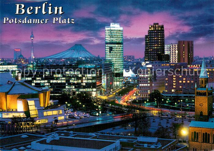 BERLIN  CITY Potsdamer Platz bei Nacht