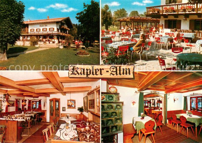 Waakirchen Gasthof Kapler Alm Terrasse Gastraeume