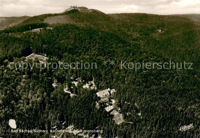 Bad Sachsa Harz Katzenstein mit Ravensberg Fliegeraufnahme