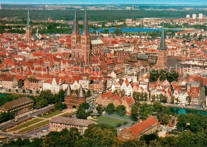 LueBECK CITY Fliegeraufnahme