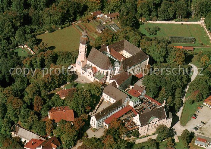 Andechs Kloster Andechs Fliegeraufnahme