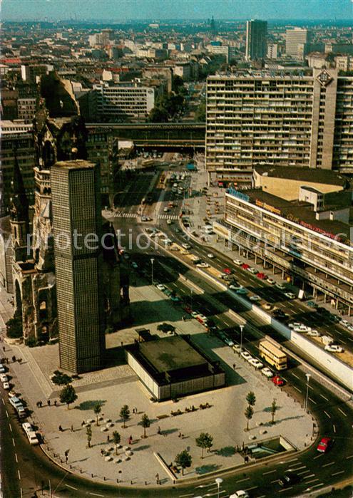 BERLIN  CITY Blick vom Europa Center auf Gedaechtniskirche mit Hardenbergstrasse