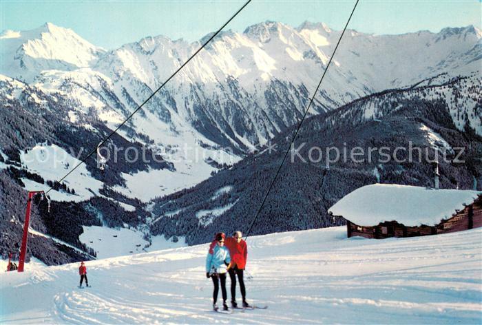 Gerlos Isskogelbahn Ebenfeldschlepplift mit Blick ins Schoenachtal