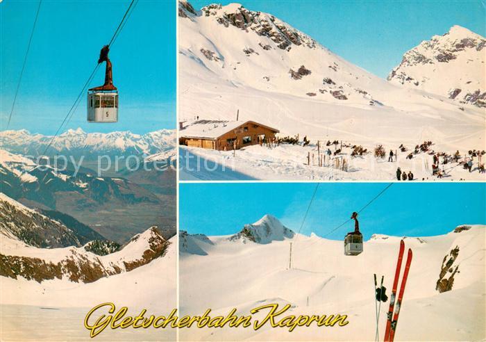 Kaprun Kitzsteinhorn Berghaus Gletscherbahn und Schmiedinger Gletscher