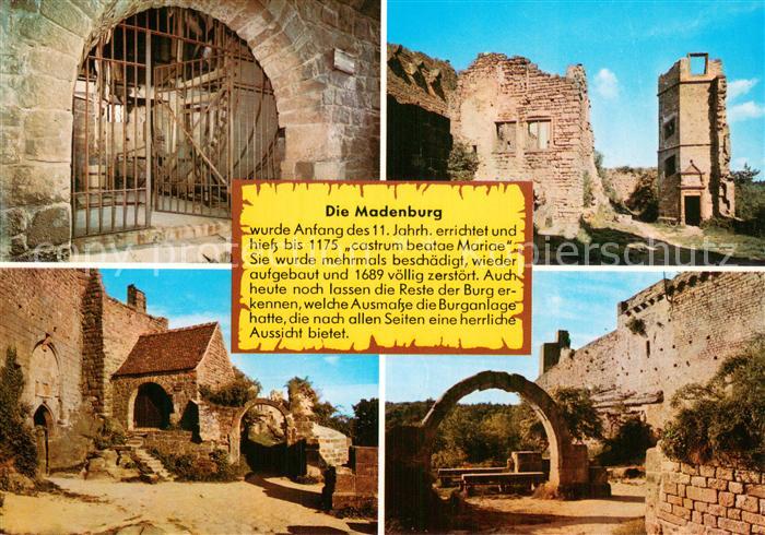 Eschbach Pfalz Die Madenburg an der Weinstrasse Teilansichten