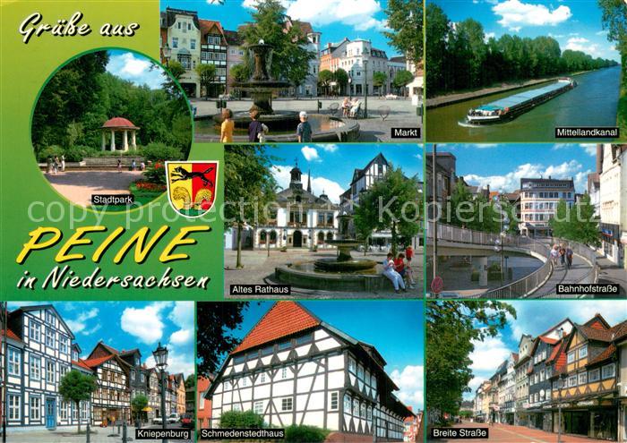 Peine Stadtpark Markt Mittellandkanal Altes Rathaus Bahnhofstrasse Kiepenburg Sc