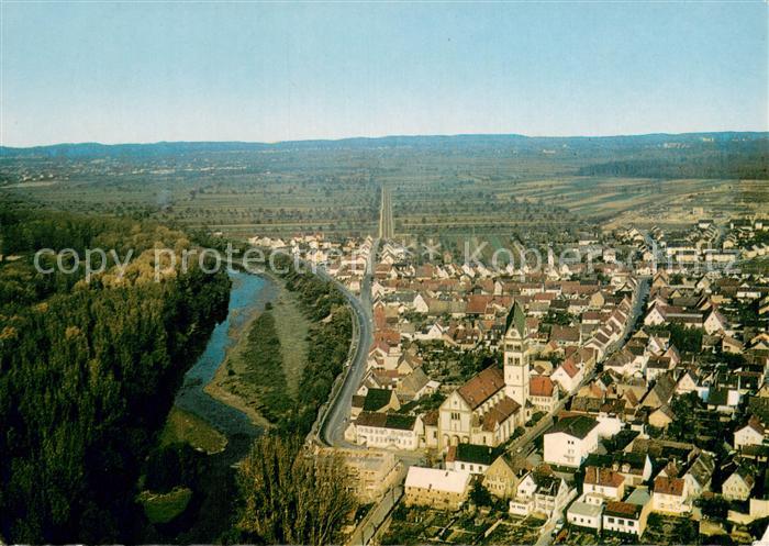 Ketsch Rhein Fliegeraufnahme