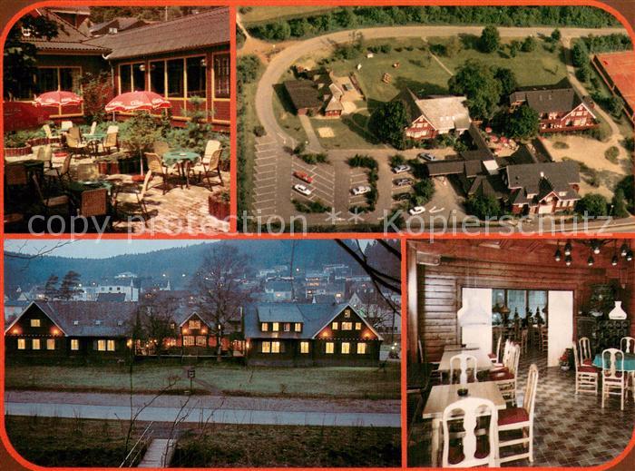 Daun Eifel Parkhotel Liesertal Terrasse Fliegeraufnahme Gaststube