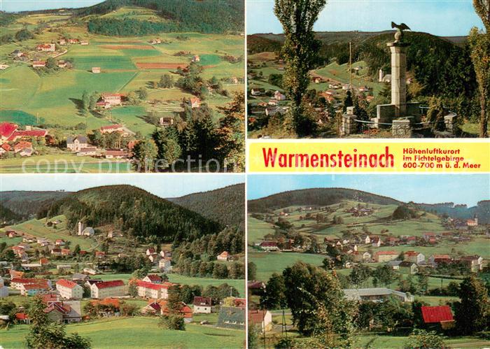 Warmensteinach Fliegeraufnahme Fichtelgebirge Teilansichten