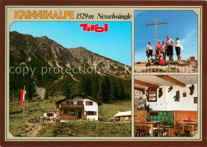 Krinnenalpe 1529m Tannheim Tirol AT Gipfelkreuz Krinnenspitze Almststube