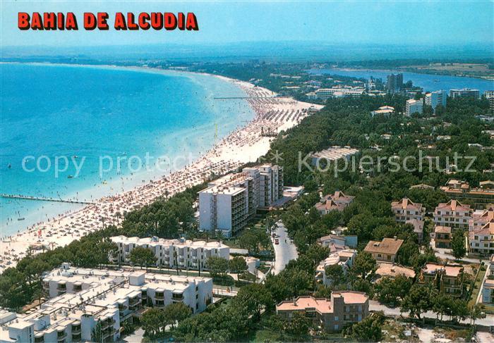 Bahia de Alcudia Mallorca ES Fliegeraufnahme