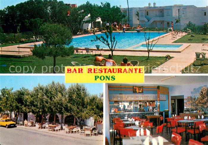 Pons Lleida Cataluna ES Bar Restaurante Gastraum Freibad Strassencafe