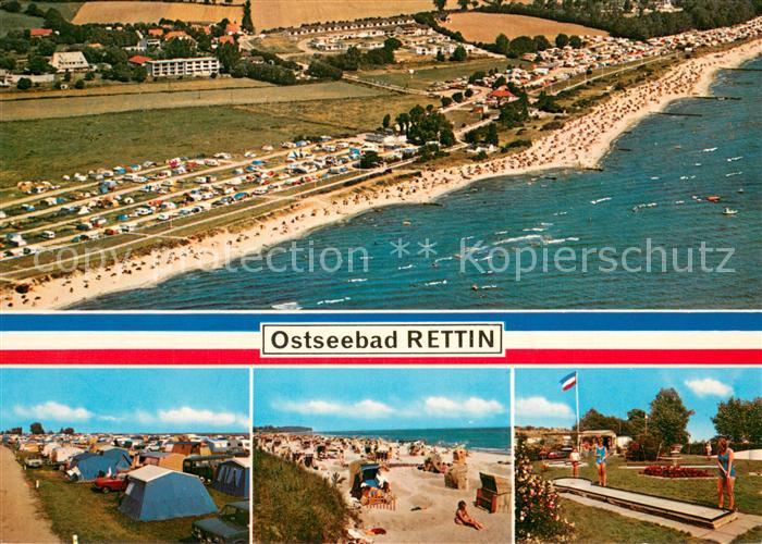 Rettin Fliegeraufnahme Camping Strand Minigolf