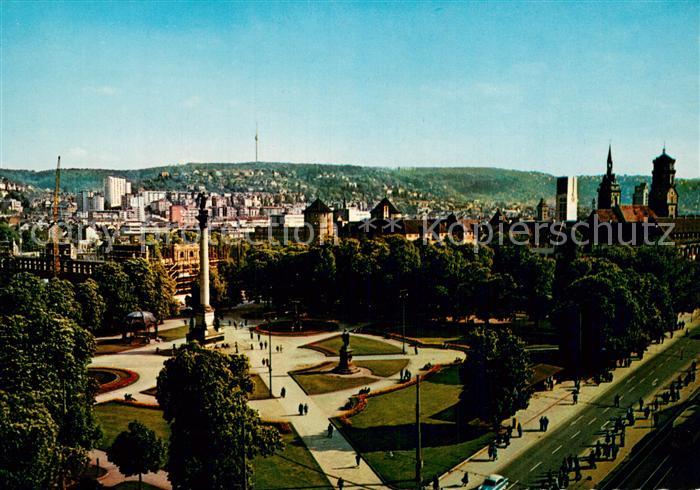 STUTTGART  CITY Panorama Schlossplatz