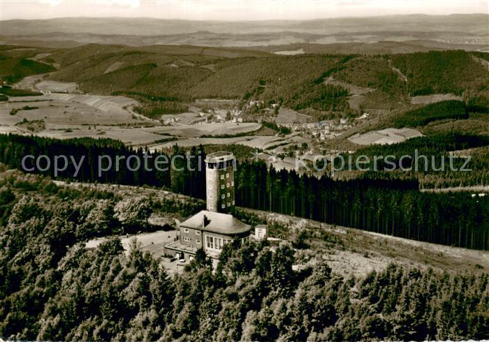 Kirchhundem Aussichtsturm Hohe Bracht Fliegeraufnahme