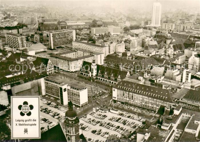 LEIPZIG Sachsen X Weltfestspiele Fliegeraufnahme