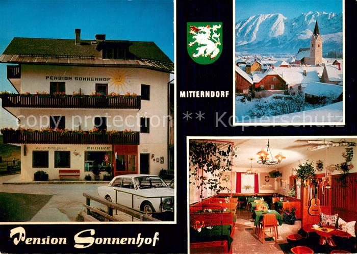 Mitterndorf Bad Pension Sonnenhof Gastraum Kirche