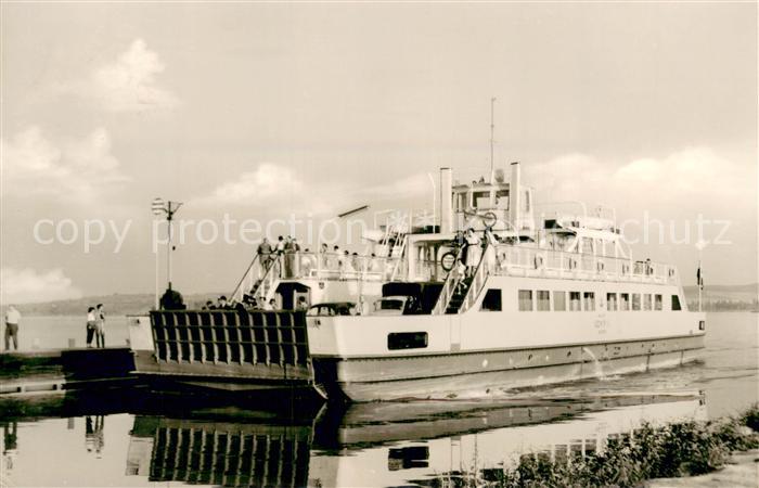 Tihany HU Reede von Tihany Faehrboot