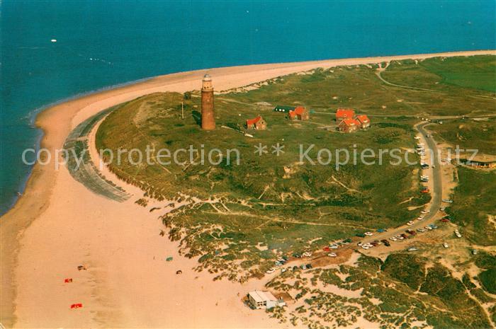 Texel NL Fliegeraufnahme Vuurtoren bij De Cocksdorp