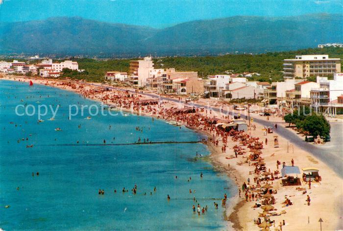 El Arenal Mallorca ES Fliegeraufnahme Strandansicht