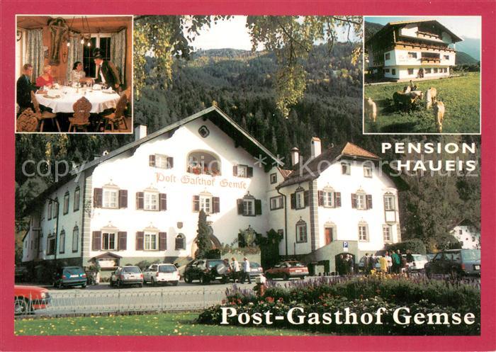 Zams Tirol AT Pension-Hauseis u. Post-Gasthof Gemse Aussenansichten
